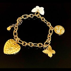 Butterfly charm bracelet